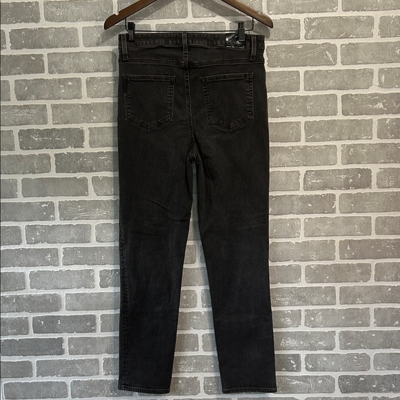 PAIGE SARAH SLIM HIGH RISE SLIM LEG JEANS BLACK WILLOW WOMENS SIZE 31 - Picture 7 of 16